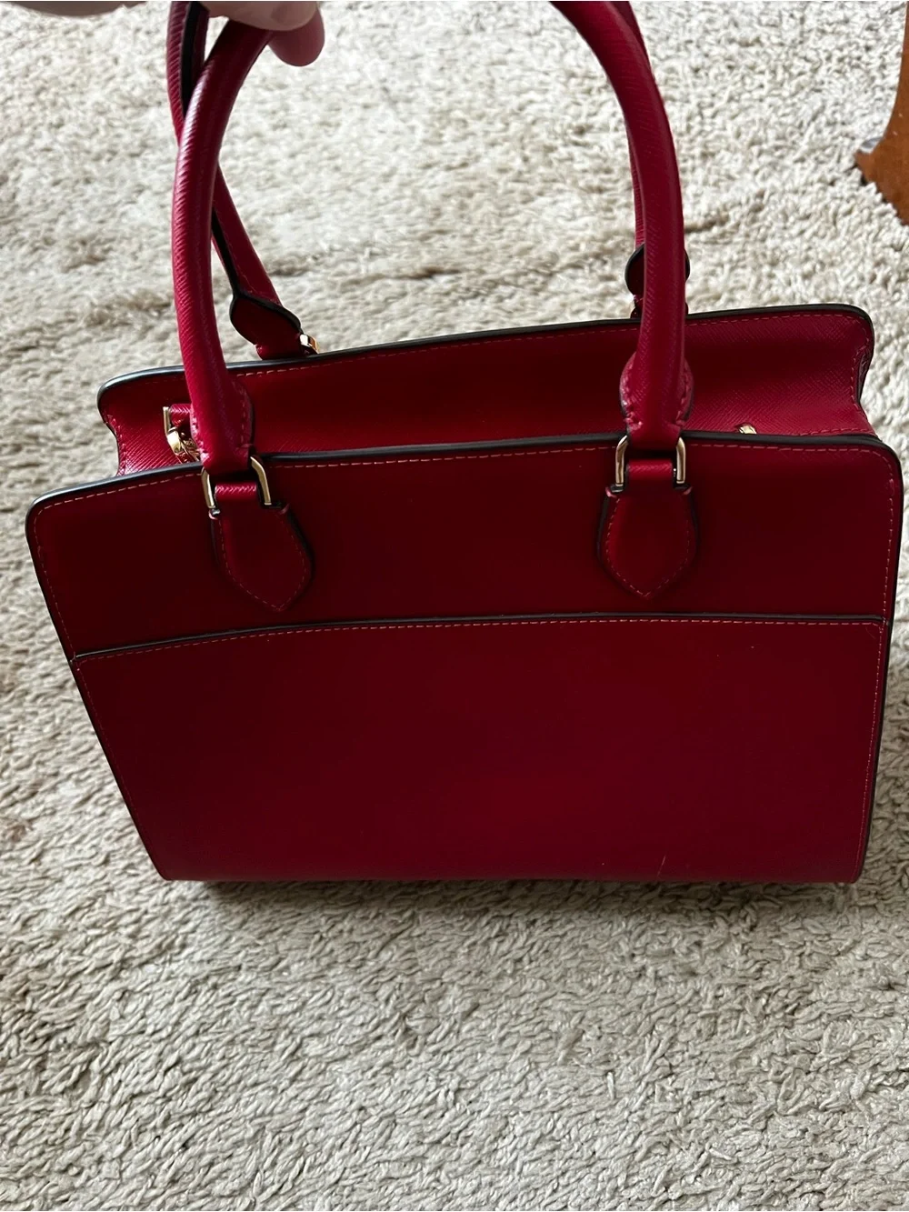 kate spade Red Leather Top-Handle Satchel with Shoulder Strap *NWT*